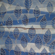 Ubrousky 33 x 33 cm Listy na modrém