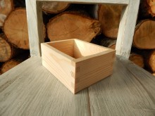 Dřevěná krabička obdelník malá bez víka
