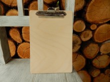 Dřevěná podložka A5 s klipem