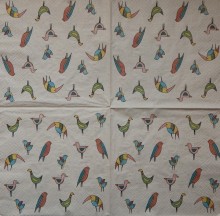 Ubrousky eco papírové 33 x 33 cm Ptáčci