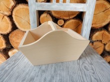 Dřevěný košík masiv velký