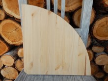 Dřevěná polička rohová větší