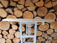 Dřevěná police 90 cm 