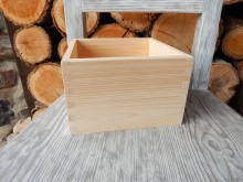 Dřevěná krabička čtverec 17 x 17 x 11 cm 