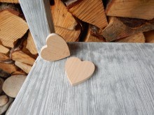 Srdíčko dřevěné masiv 5,5 cm 