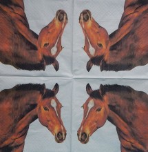 Ubrousky 33 x 33 cm Kůň