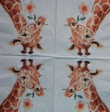 Ubrousky 33 x 33 cm Paní žirafa