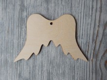 Dřevěný výřez andělská křídla s dirkou