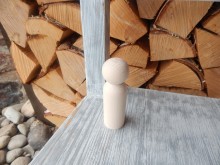 Dřevěný panáček veliký 106 mm