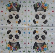 Ubrousky 33 x 33 cm Panda