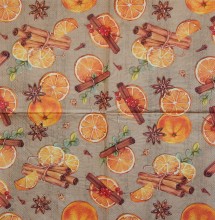 Ubrousky 33 x 33 cm Pomeranče badyán