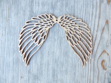 Křídla andělská vyřezávaná 14 cm