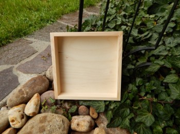 Dřevěná krabička podnos  20 x 20 cm