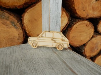Dřevěné autíčko výřez