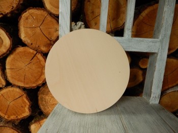 Dřevěné prkénko - podložka kulatá 22 cm
