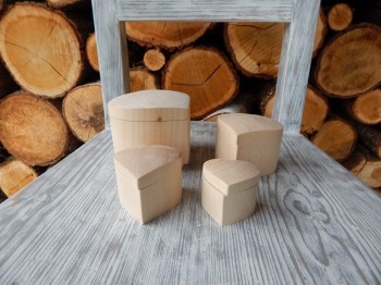 Dřevěná krabička Srdíčko nejmenší
