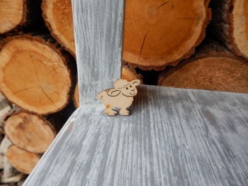 Dřevěný výřez Beránek mini