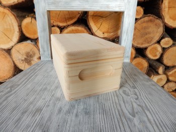 Dřevěná bednička přírodní nejmenší FO