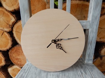 Dřevěné masivní hodiny kulaté 24,5 cm