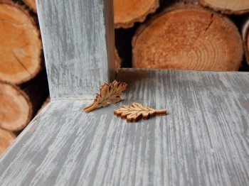 Dřevěný lísteček dub