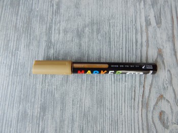 Akrylové pero - popisovač 2 mm okrové