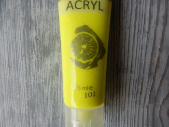 Akrylová barva 75 ml žlutá fluo 101