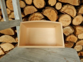 Dřevěná krabička - podnos větší
