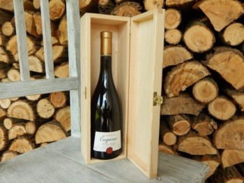 Dřevěná krabička na jednu lahev na víno