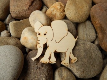 Dřevěný výřez slon