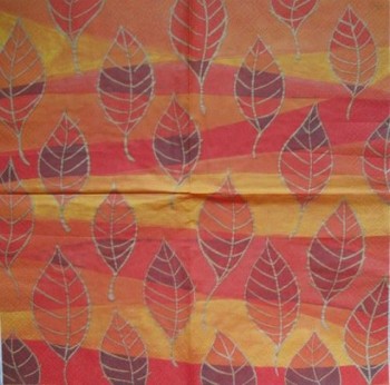 Ubrousky 33 x 33 cm Listy na oranžové