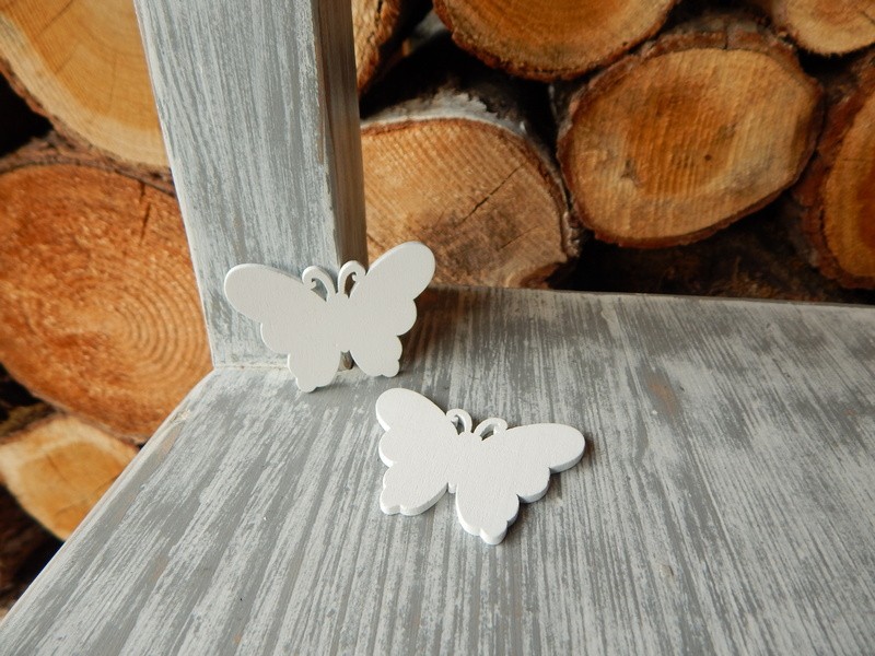Dřevění motýlci 5 cm 18 kusů