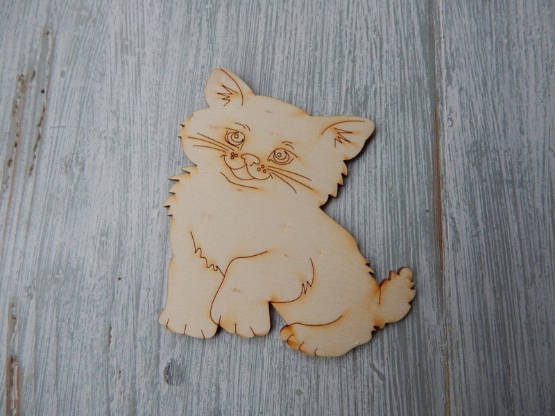 Kočička dřevěná tlapka