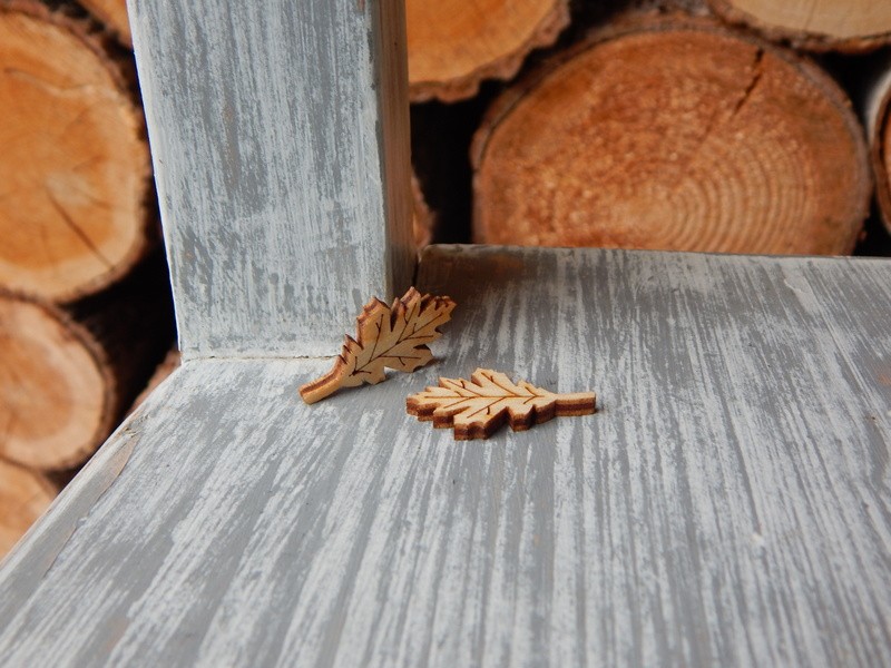 Dřevěný lísteček dub