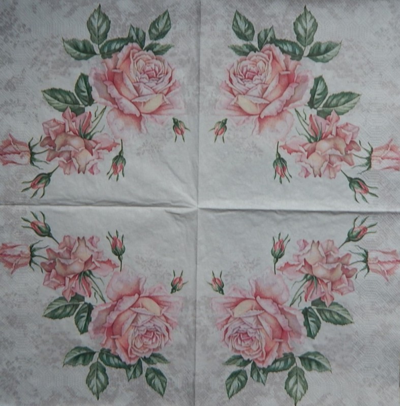 Ubrousky 33 x 33 cm Vintage roses 