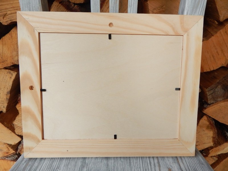 Dřevěný rám plochý 25 x 31 cm 