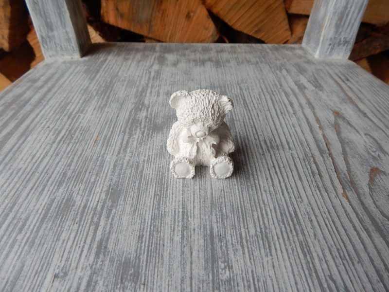 Sádrový odlitek medvídek 4,5 cm