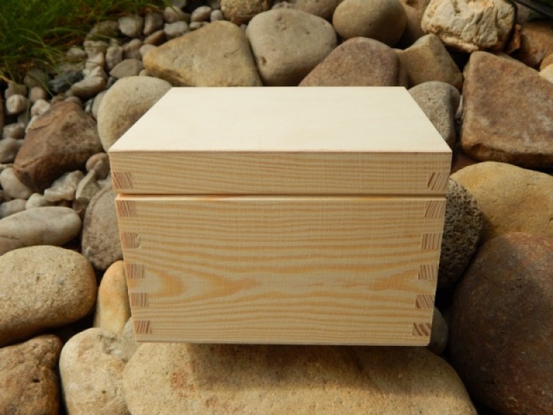 Dřevěná krabička obdelník - vysoká