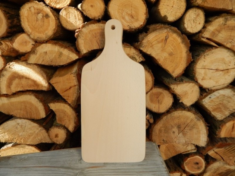 Dřevěné prkénko oblé  střední 