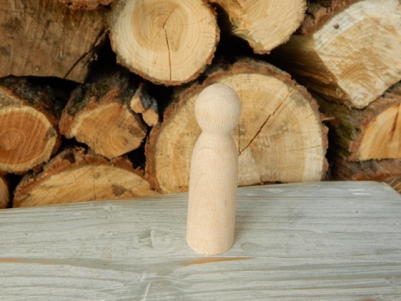 Dřevěný panáček na prst 